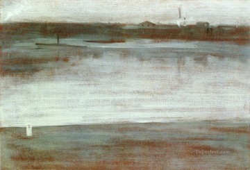  gris Pintura Art%C3%ADstica - Sinfonía en gris Temprano en la mañana Thames James Abbott McNeill Whistler